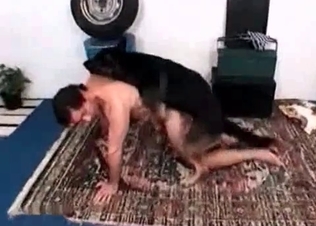 Hardcore bestiality with a male